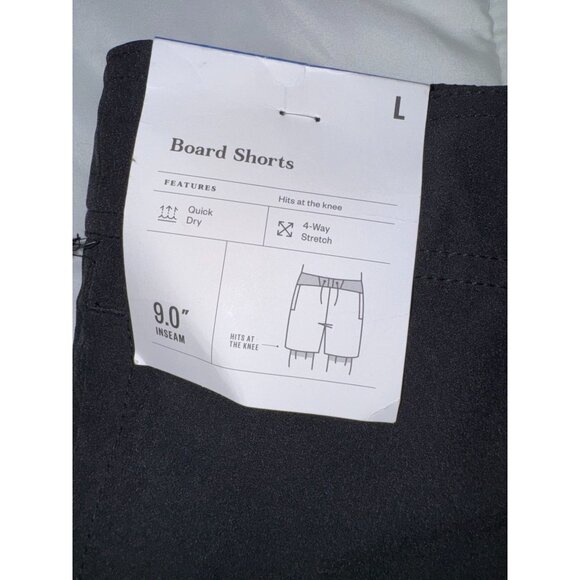 Goodfellow & Co Mens Quick-Dry 4-Way Stretch Board Shorts 9" Inseam Hits At Knee - Picture 5 of 10